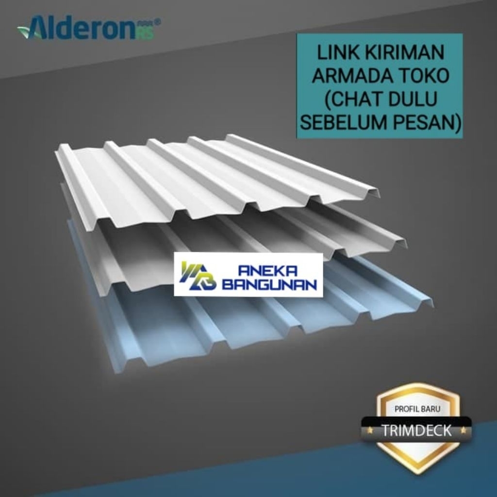 Atap Alderon Single Layer Trimdeck / Alderon 1 Layer