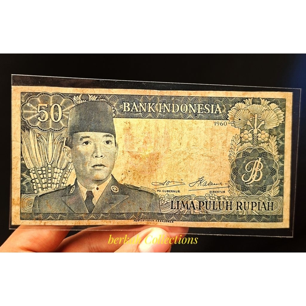 uang 50 rupiah seri sukarno tahun 1960