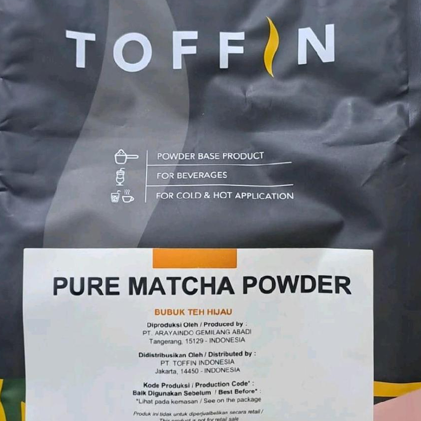 Toffin Pure Matcha 500gr - Bubuk Pure Matcha Toffin