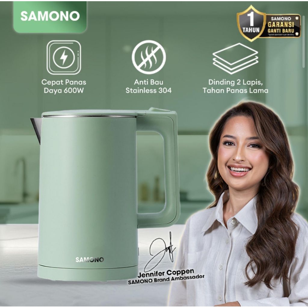 SAMONO ELEKTRIC KETTEL/TEKO LISTRIK 2 LITER