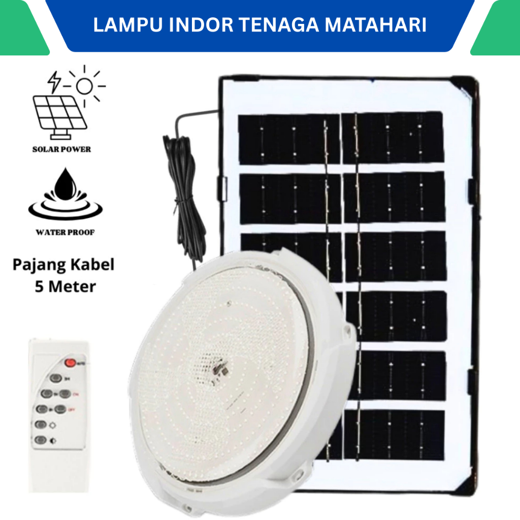 Lampu Tenaga Surya Solar Ceiling Pafond Lampu Indoor Lampu led Kamar Tenaga Matahari otomatis