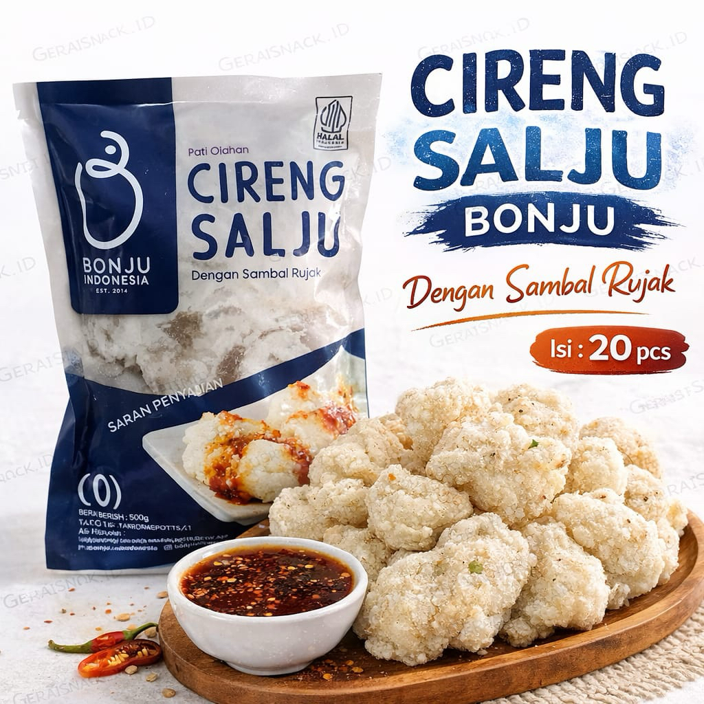 Cireng Bonju Cireng Salju Sambal Rujak 1 Bag isi 20 Pcs 500g