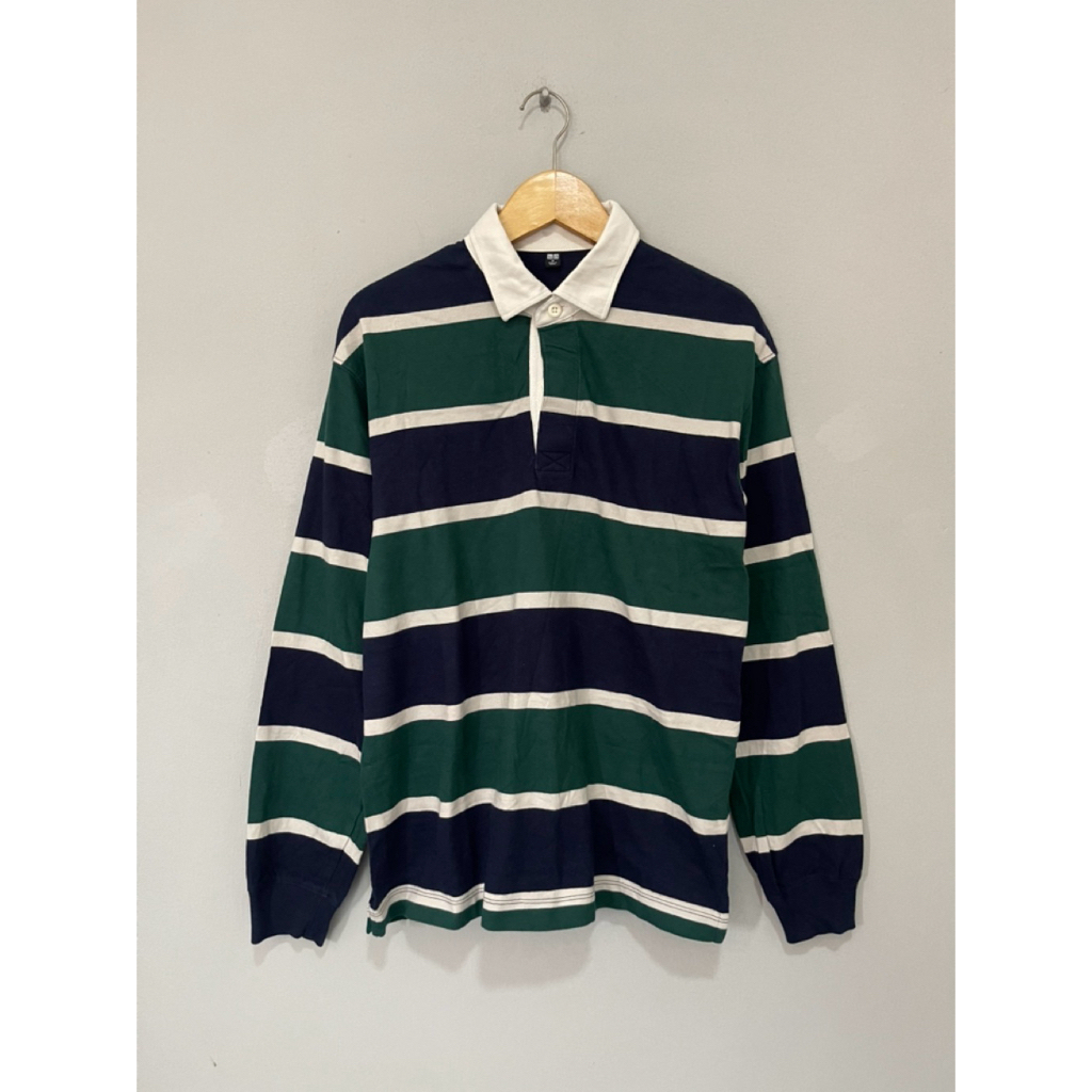 Polo Uniqlo Rugby Second / Polo Panjang Uniqlo Rugby Second / Polo Penjang Uniqlo Salur Second Origi