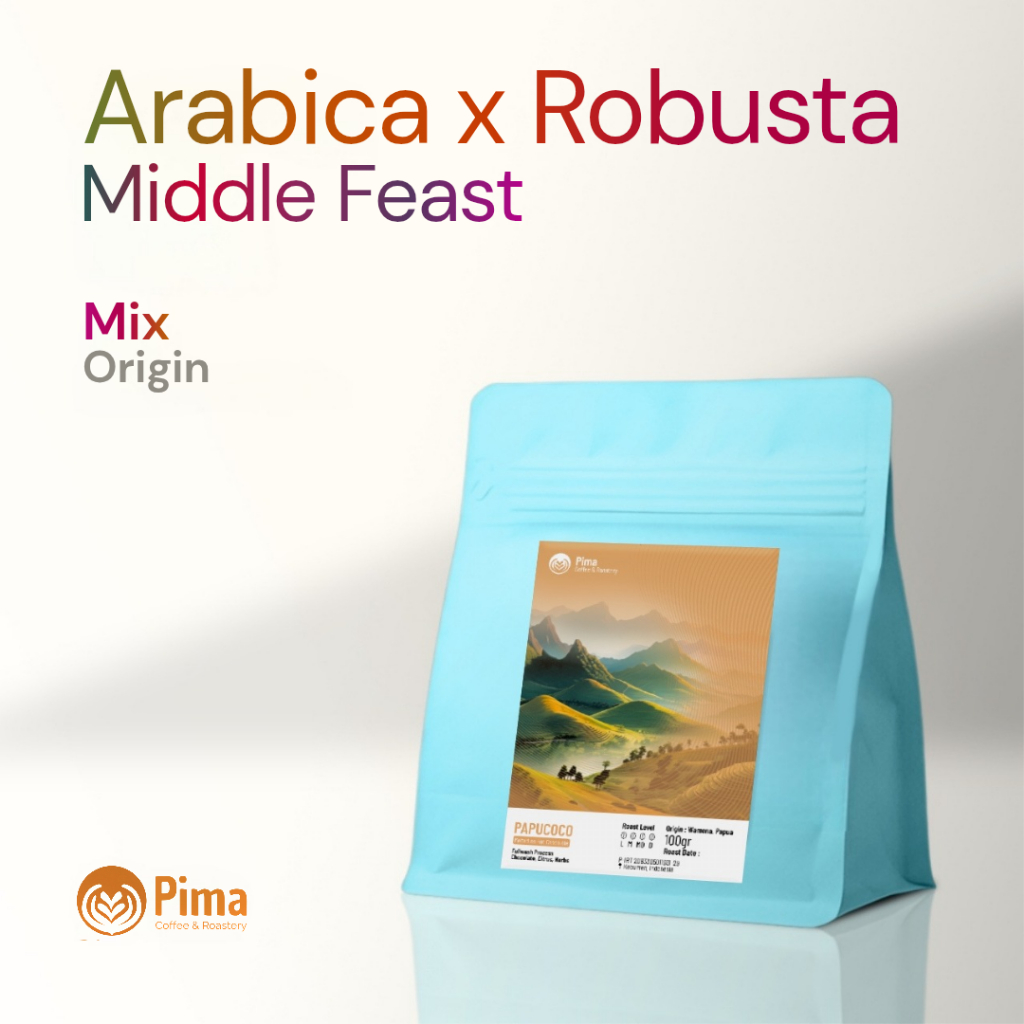 Middle Feast kopi arabica mix dari berbagai wilayah di Indonesia proses mix process untuk diseduh ib
