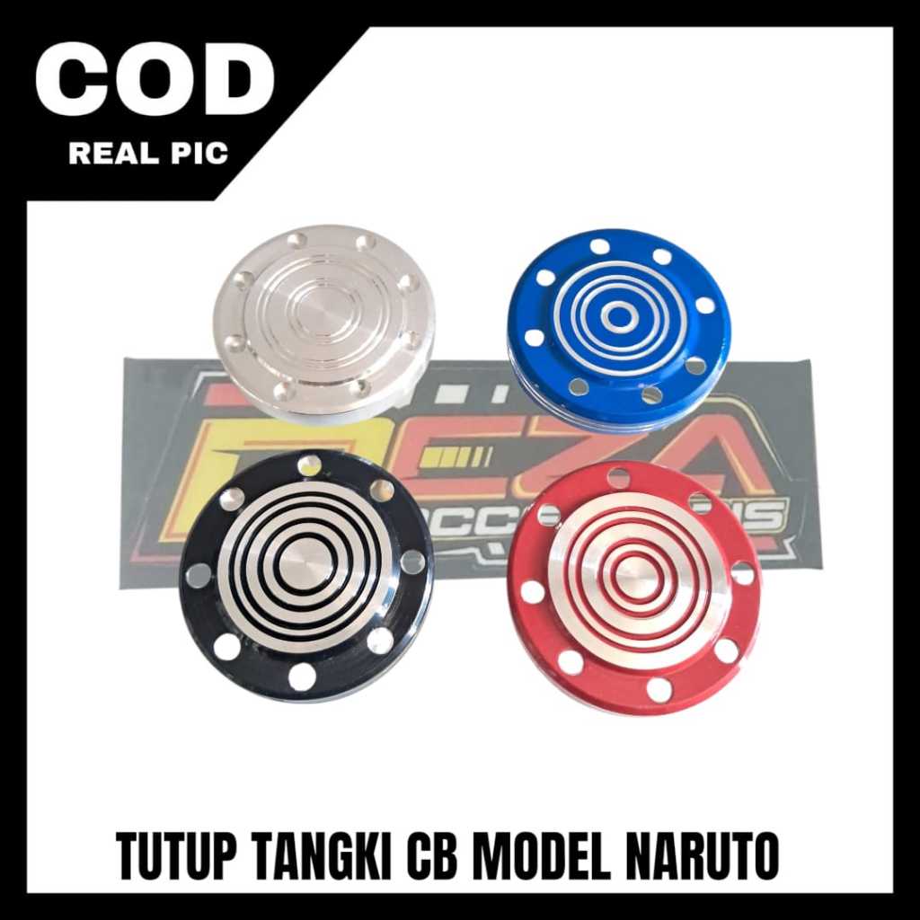 TUTUP TANGKI TENGKI BUBUTAN CNC WARNA MOTIF RANDOM PNP CB 100 CB 125 GL100 GL 125 GL PRO GL MAX VESP