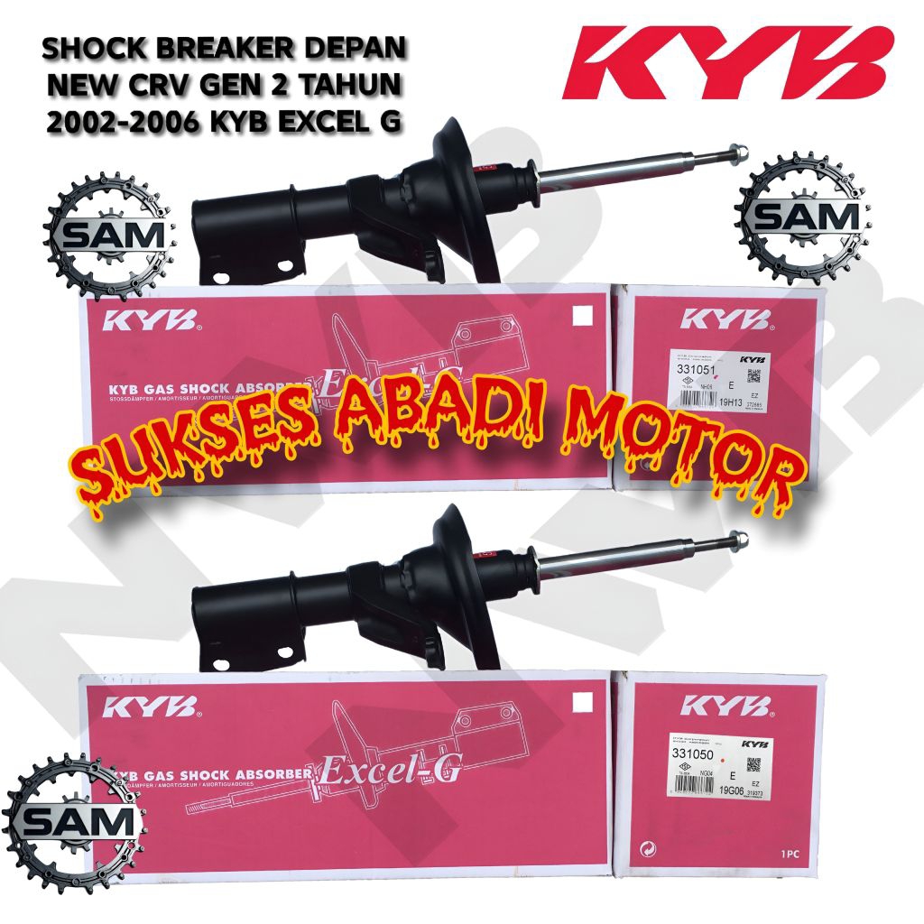 SHOCK BREAKER DEPAN NEW CRV GEN-2 TAHUN 2002-2006 KYB EXCEL G ORIGINAL