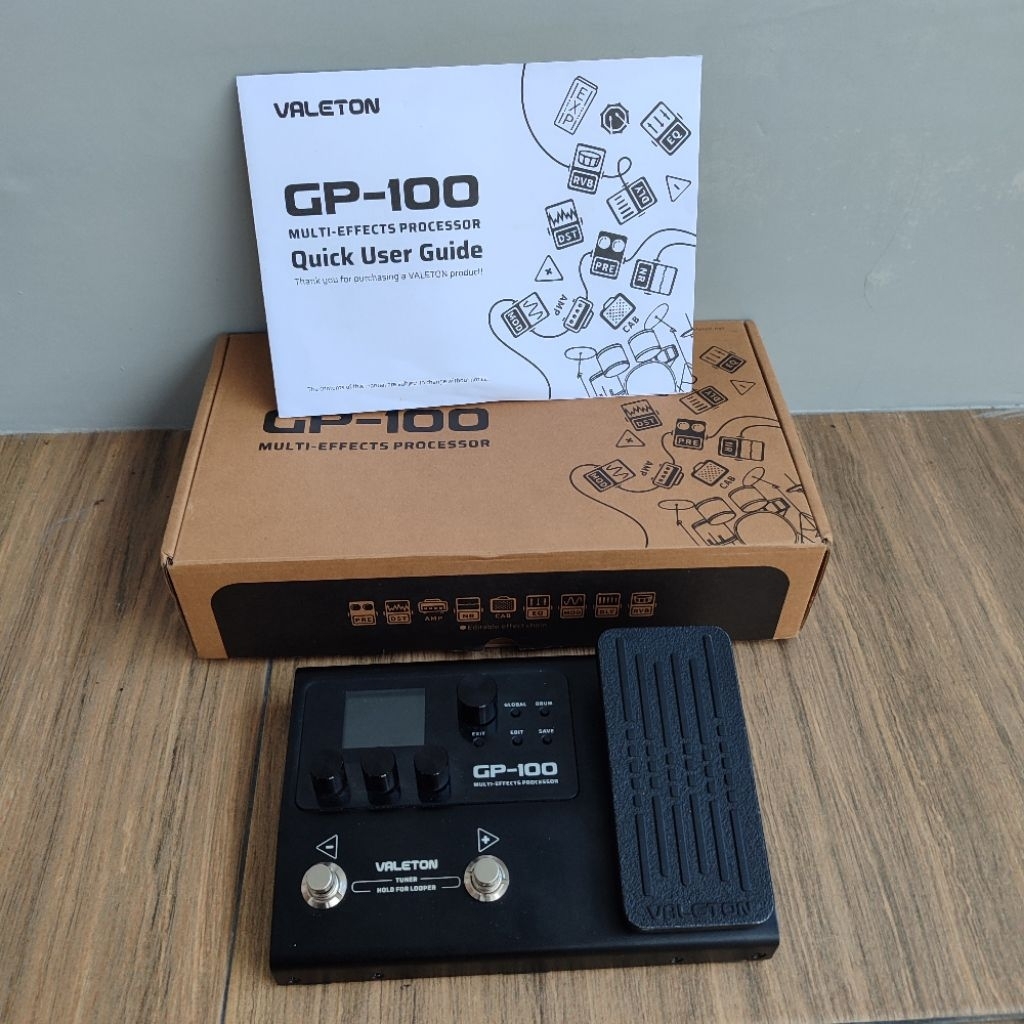 Efek Gitar Valeton GP100 Second Istimewa Fullset