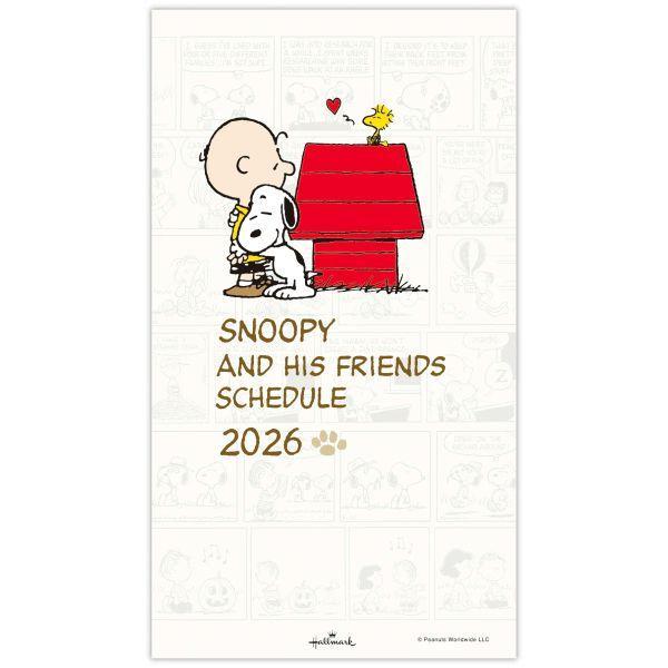 HALLMARK- PLANNER- SLIM MONTHLY DIARY 2026- SNOOPY PEANUTS DOGHOUSE- JP-845759