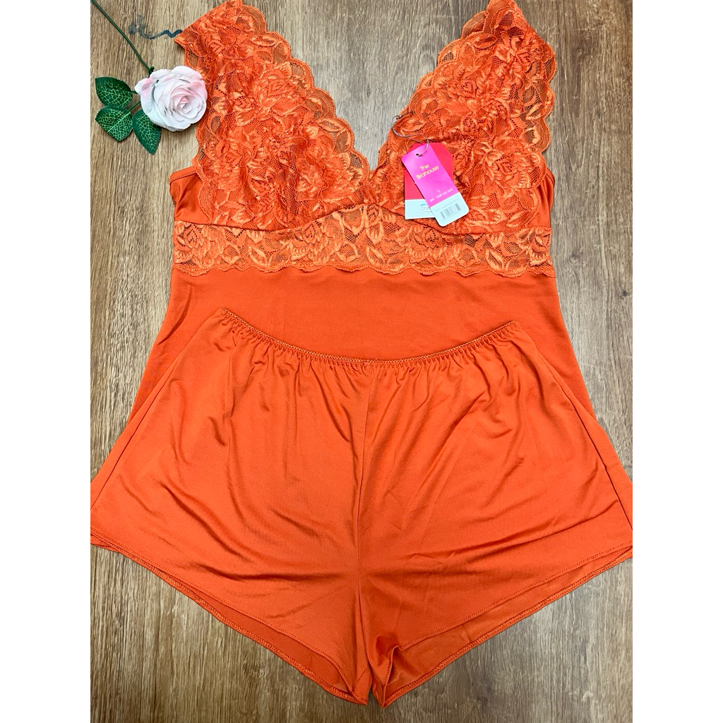 THE BRAHOUSE BAJU TIDUR LINGERIE SET ATASAN + CELANA PENDEK SIZE L