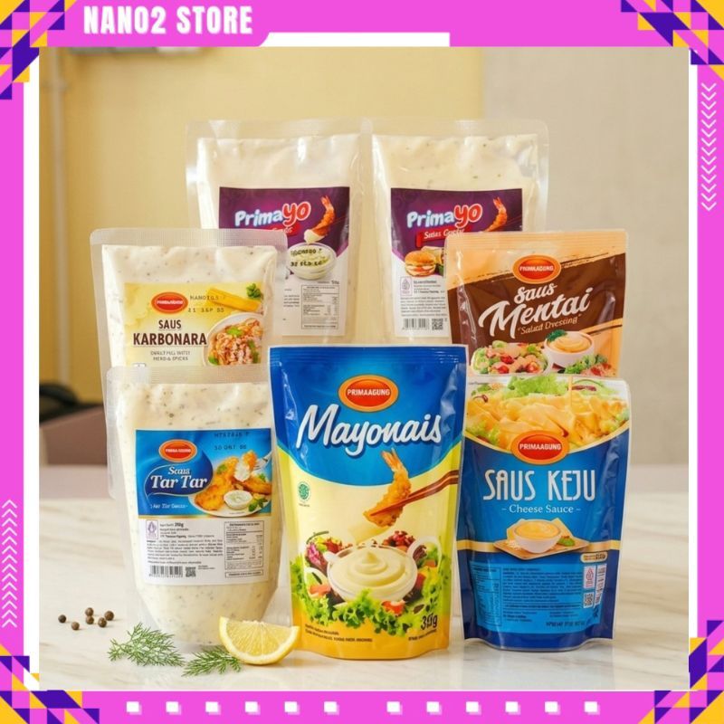 Prima Agung Saus Mentai / Saus Keju / Saus Karbonara 250gr