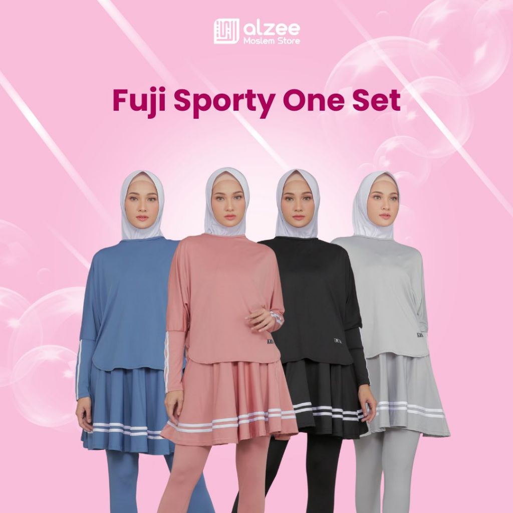 FUJI SPORTY ONE SET (SETELAH OLAHRAGA MUSLIMAH) BAJU + LEGGING ROK