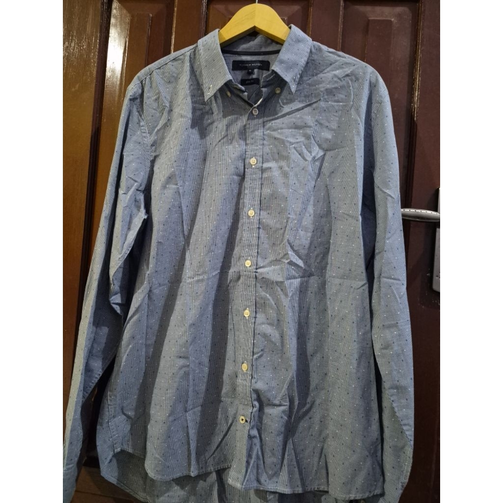 baju kemeja tommy hilfyger slim fit