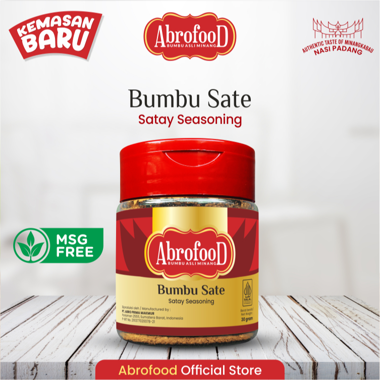 Bumbu Sate Abrofood Botol 30 gr - Pcs