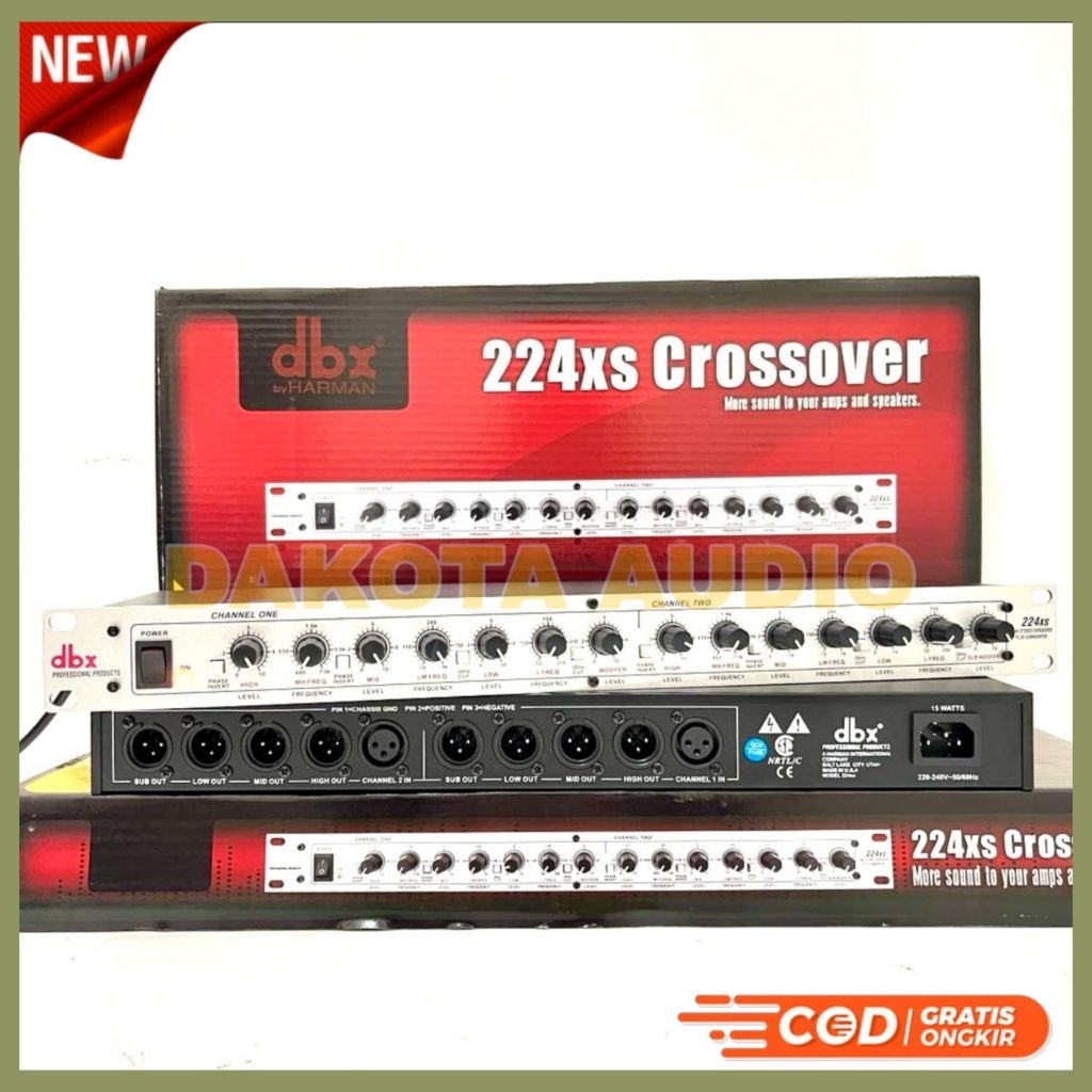 Crossover DBX 224XS + Sub 4 way 224xs crossover 224 Xs Bagus Murah (BISACOD)