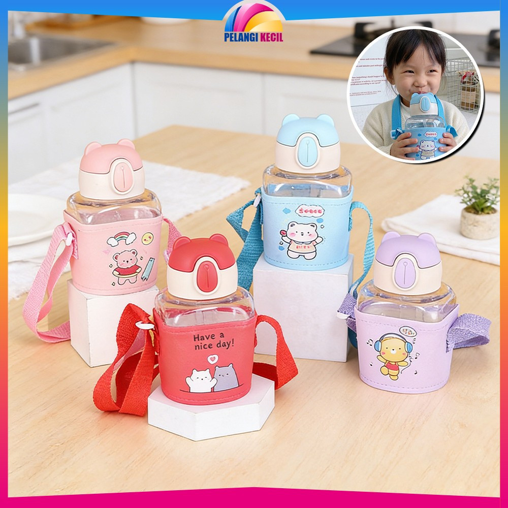 Tempat Minum Anak TK Karakter 600ML / Botol Air Minum dengan Sedotan / Bottle Minum Kids Portable BP