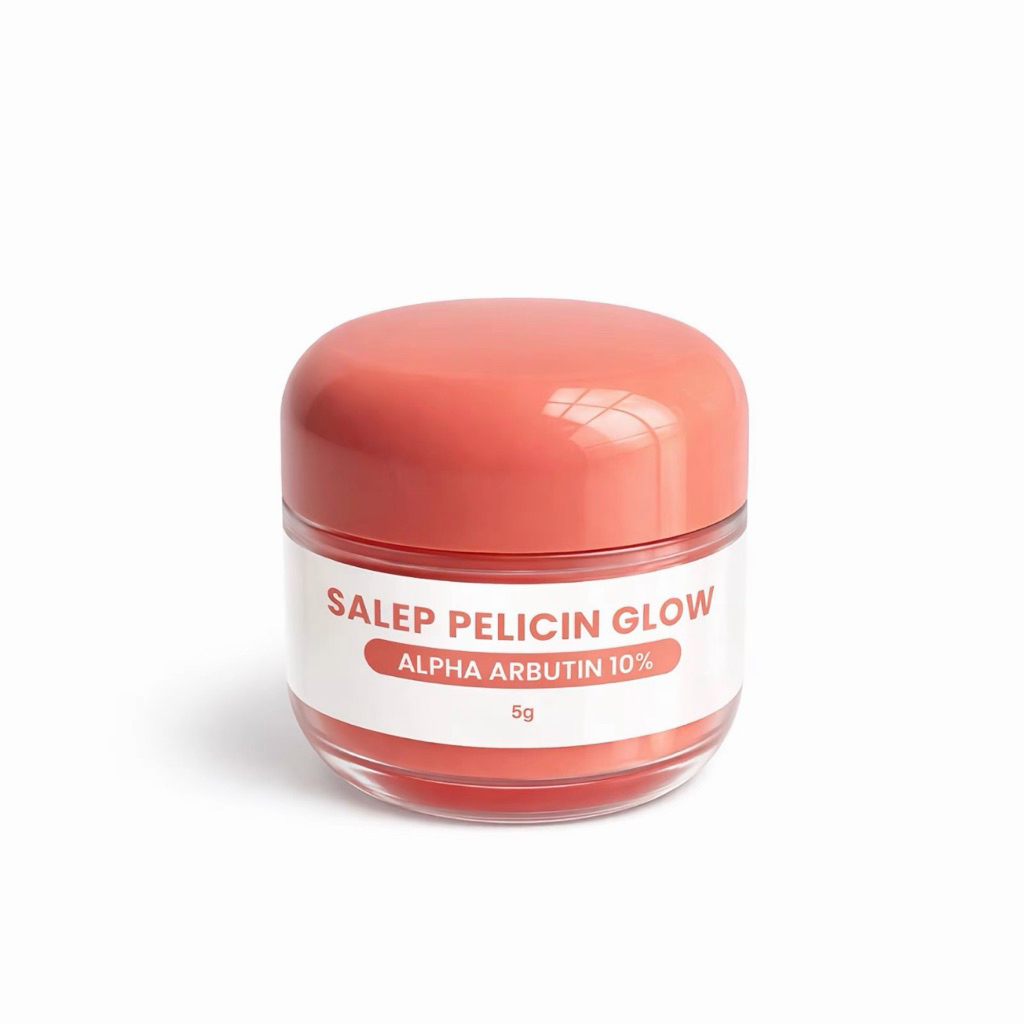 SALEP PELICIN GLOW FORTE-KRIM MALAM MENCERAHKAN WAJAH DENGAN ALPHA ARBUTIN 10% KRIM FLEK