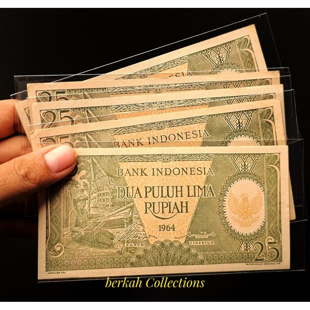 25 Rupiah Seri Pekerja 1964 Asli