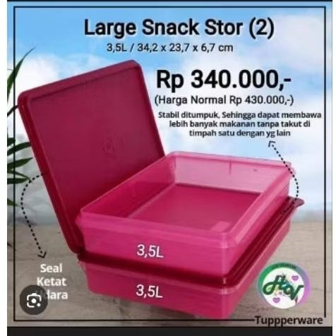 Tupperware large snack store(1)
