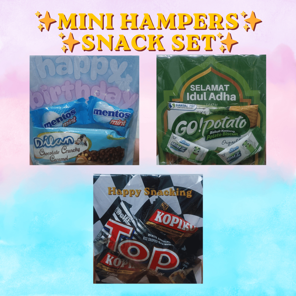 Mini Snack Set / Mini Hampers / Paket Snack/ Sovenir Snack / Freebies