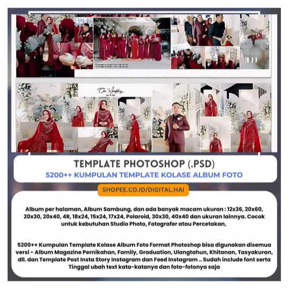 5200++ KUMPULAN TEMPLATE KOLASE ALBUM FOTO FORMAT PHOTOSHOP (psd.)