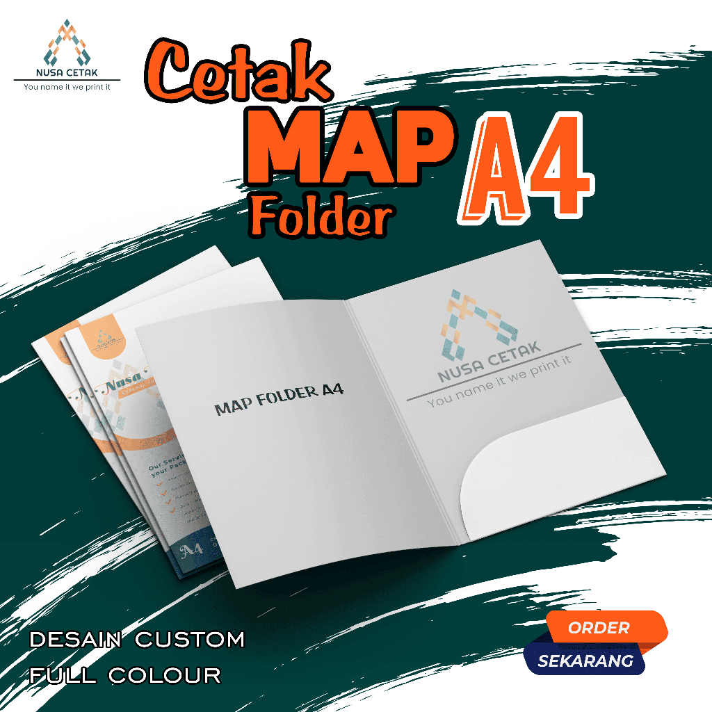 Cetak Custom MAP Folder Ukuran A4