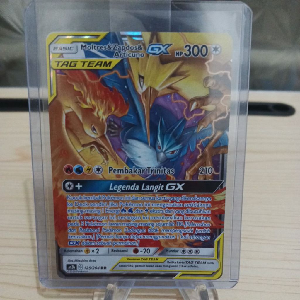 Moltres, Zapdos & Articuno GX RR 125/204 AC3b Set Tag Team B