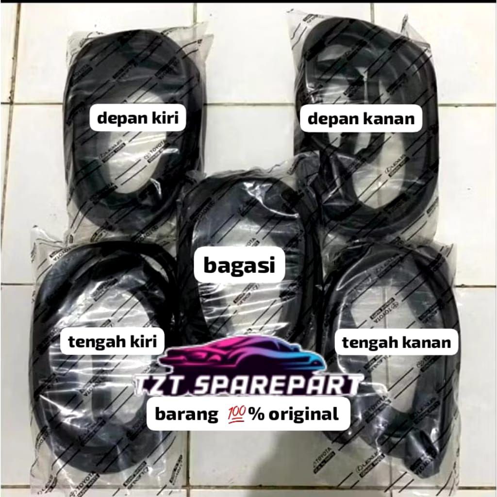KARET BALON PEREDAM BODY PINTU BAGASI MOBIL TOYOTA KIJANG SUPER FULL SET ATAU SATUAN