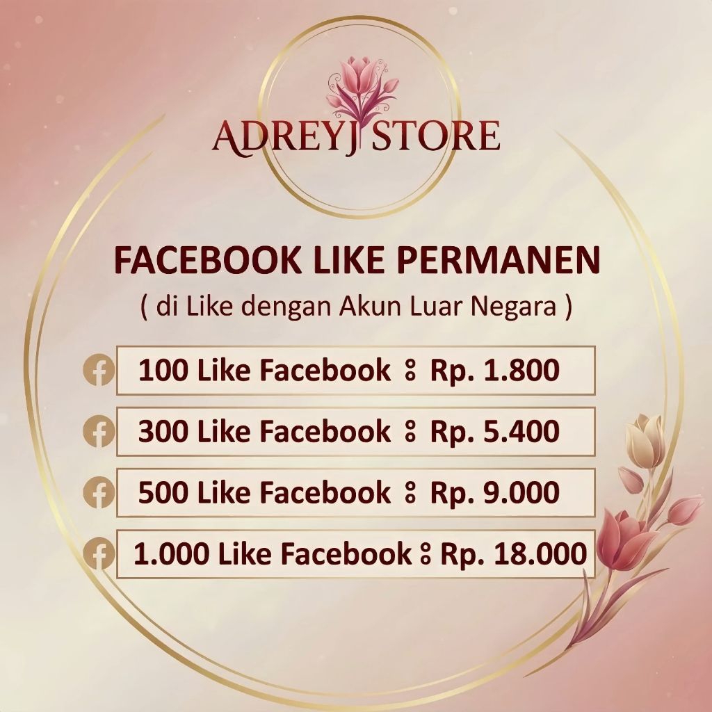 LIKE FB PERMANEN ( Akun Luar )