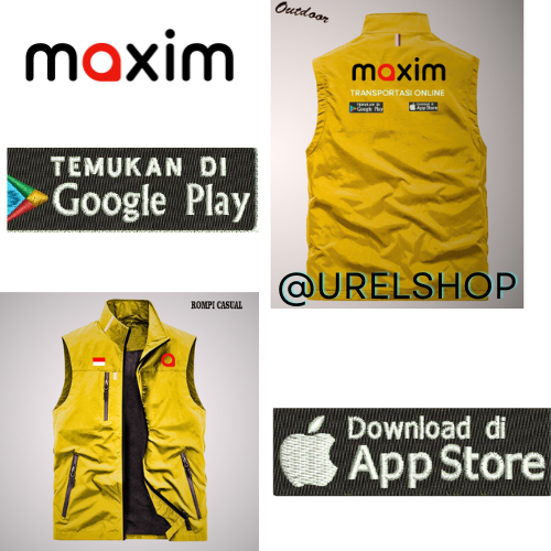 Diskon Rompi Maxim Terbaru 2025 Keren Ready Stock / Rompi Outdoor Pria Maxim / Rompi Ojol Pria Maxim