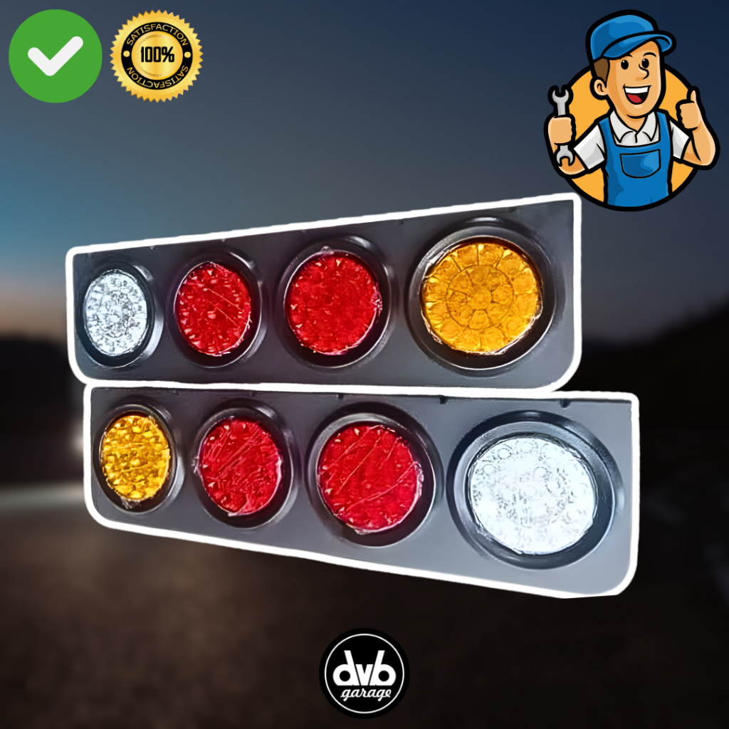 Stop Lamp LED 12-24V untuk Truk Tronton Universal Sepasang