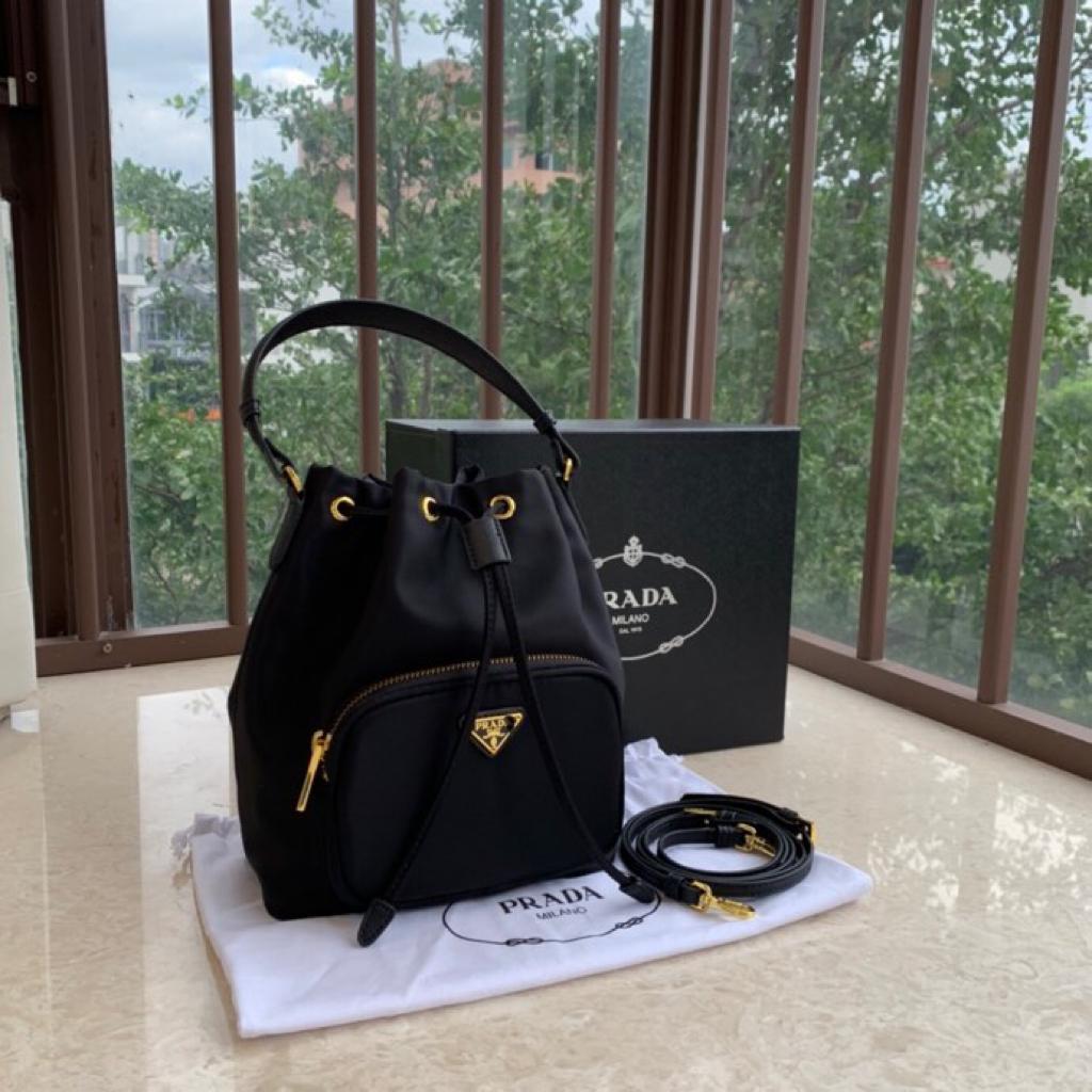 Tas Wanita Bucket Bag Fashion Nylon Shoulder Bag | PRD Bucket Bag