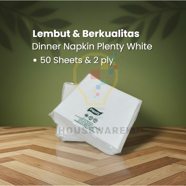 Tissue Dinner Napkin Plenty White