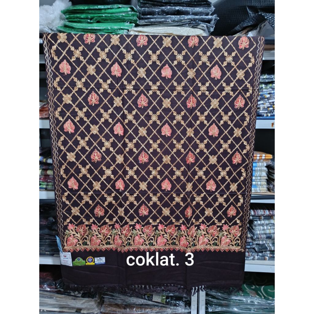 SORBAN ALMAS BORDIR SULAM PREMIUM