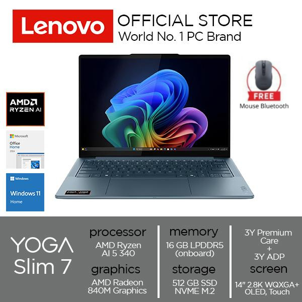 Lenovo Yoga Slim 7 14AKP10 Ryzen AI 5 340 16GB 512GB W11 OHS Touch