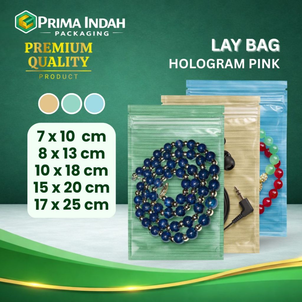 Lay Bag Plastik Klip Ziplock Fancy Premium Stripe Printed - Kemasan Aksesoris Serbaguna - PIP