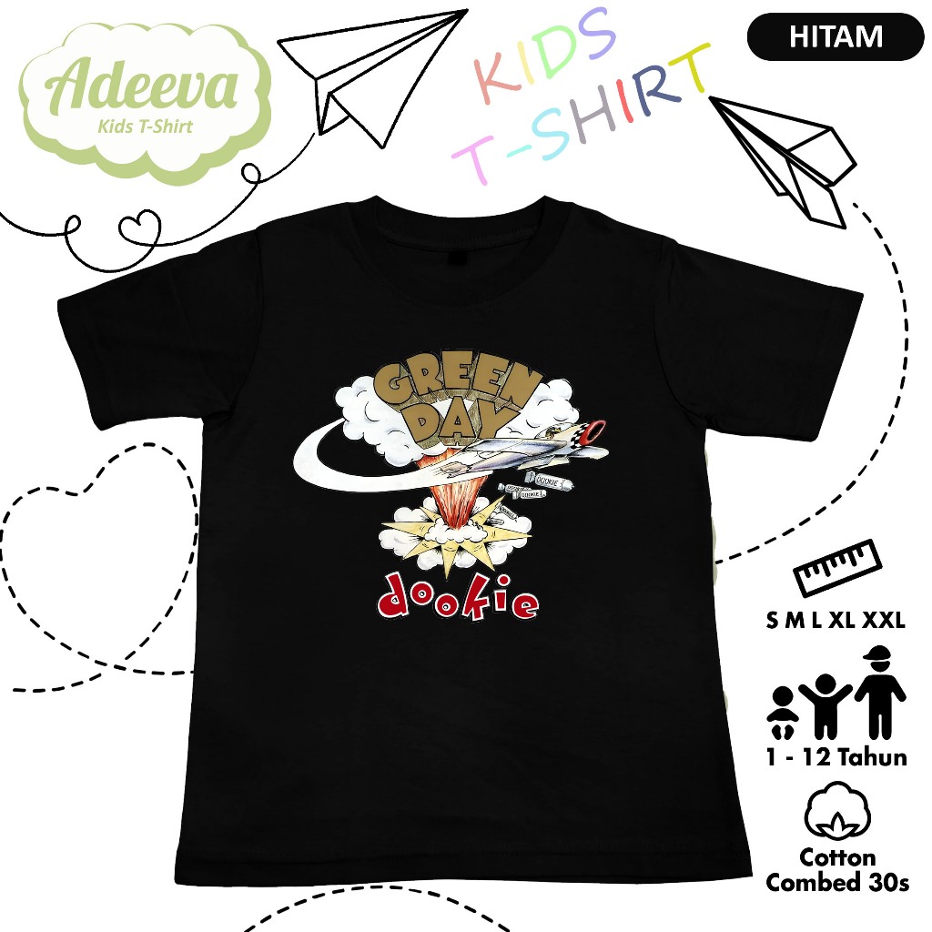 Kaos Band Anak Greenday Tshirt Kids Baju Musik Green Day Premium