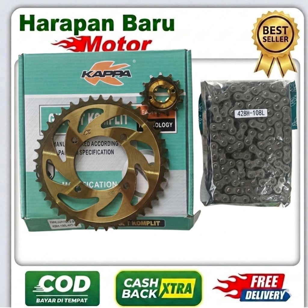 GEAR PAKET JUPITER Z1 KAPPA - HARAPAN BARU MOTOR