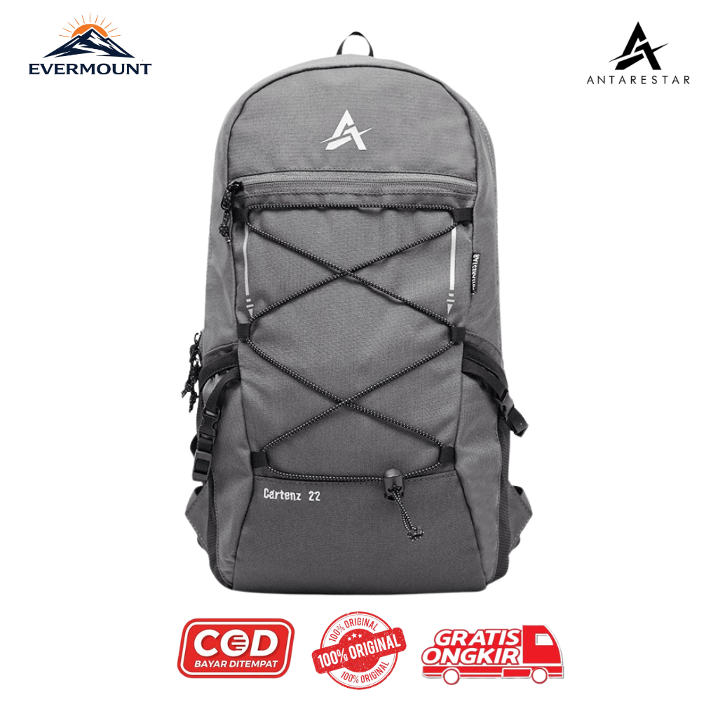 ANTARESTAR Daypack Cartenz - Tas Ransel Gunung/Tas Outdoor - CARTENZ Abu/Hitam/Navy/Maroon