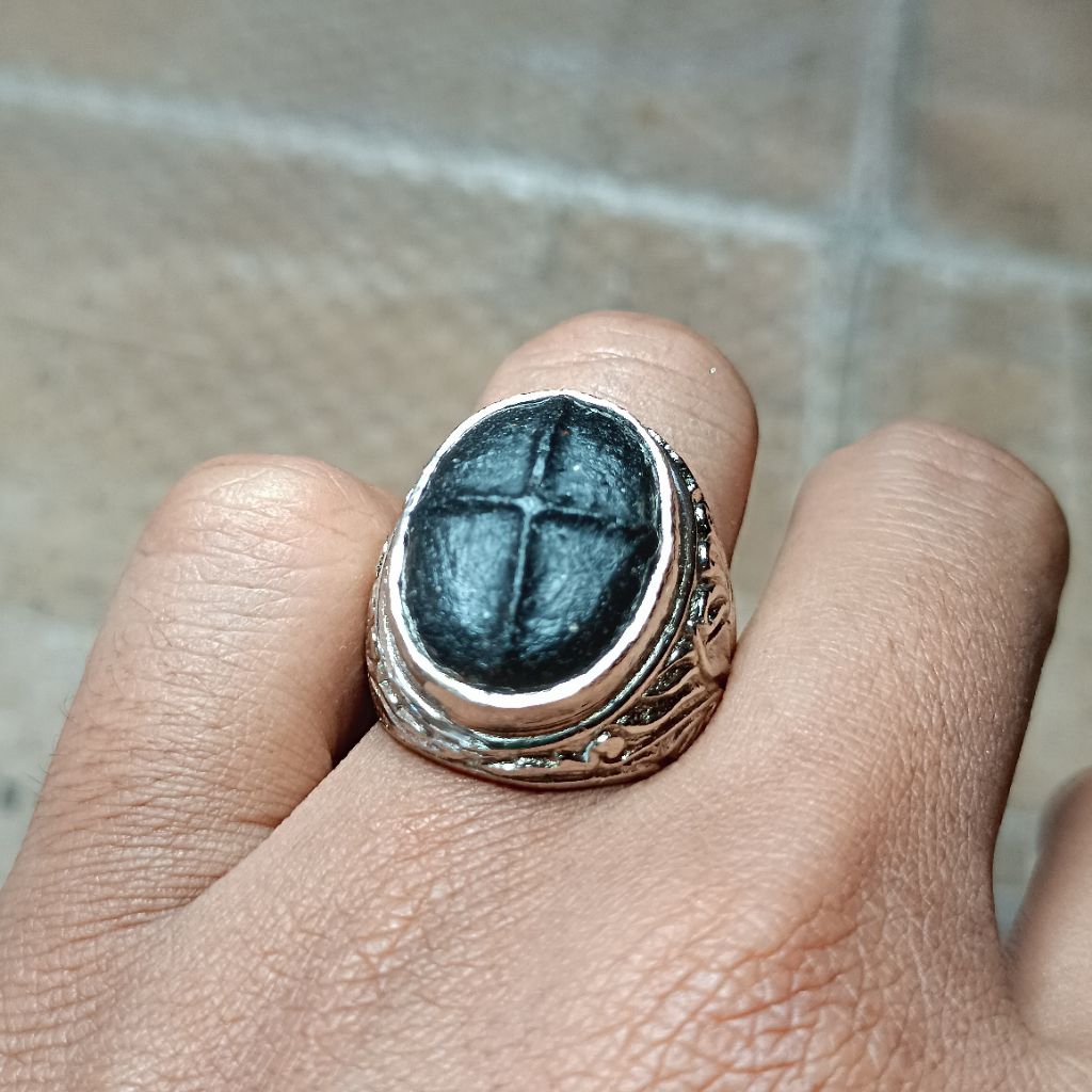 Batu cincin tapak jalak timbul nempel magnet kualitas terbaik