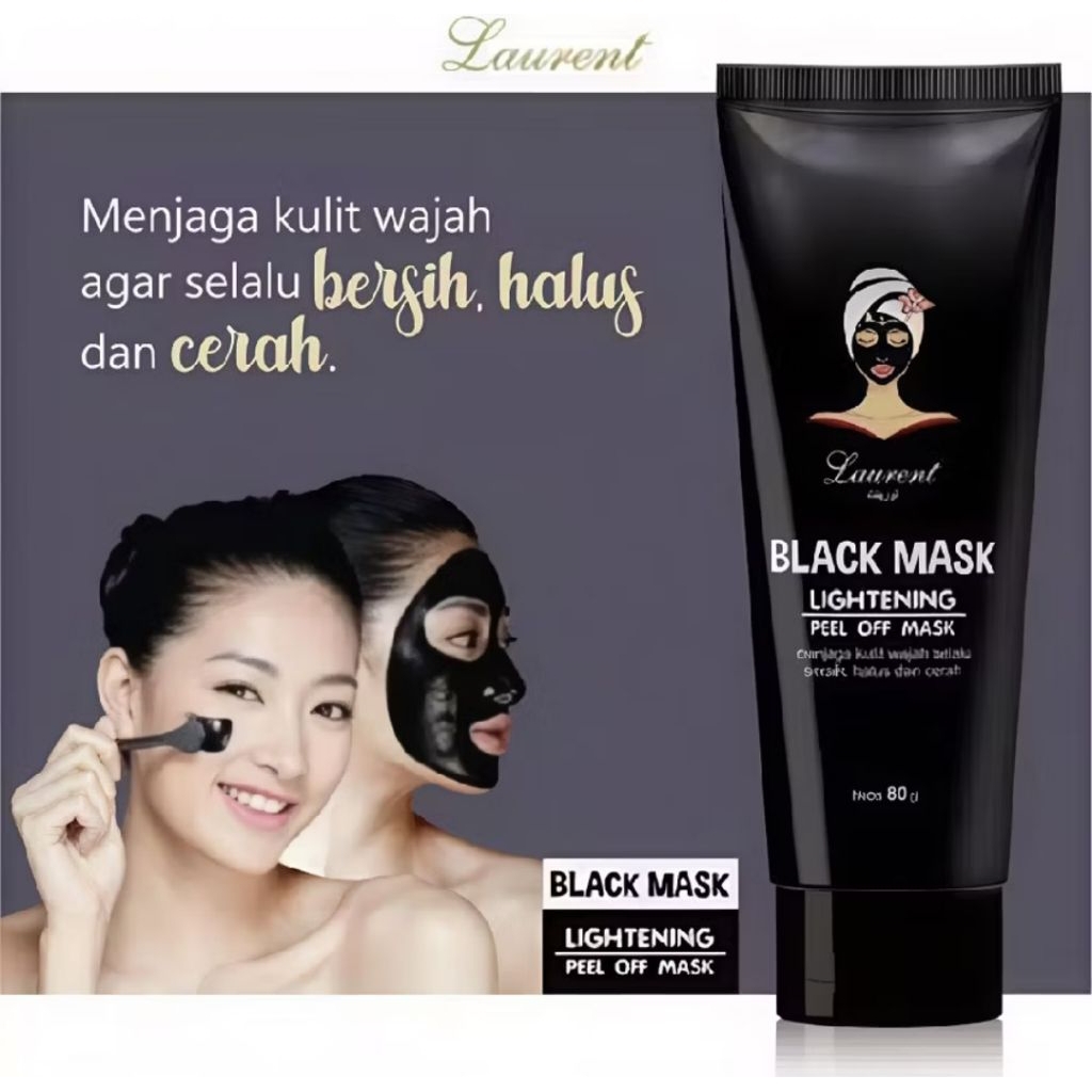 Laurent Peel Off Black Mask - Laurent Black Mask Lightening Peel Off Mask 80gr