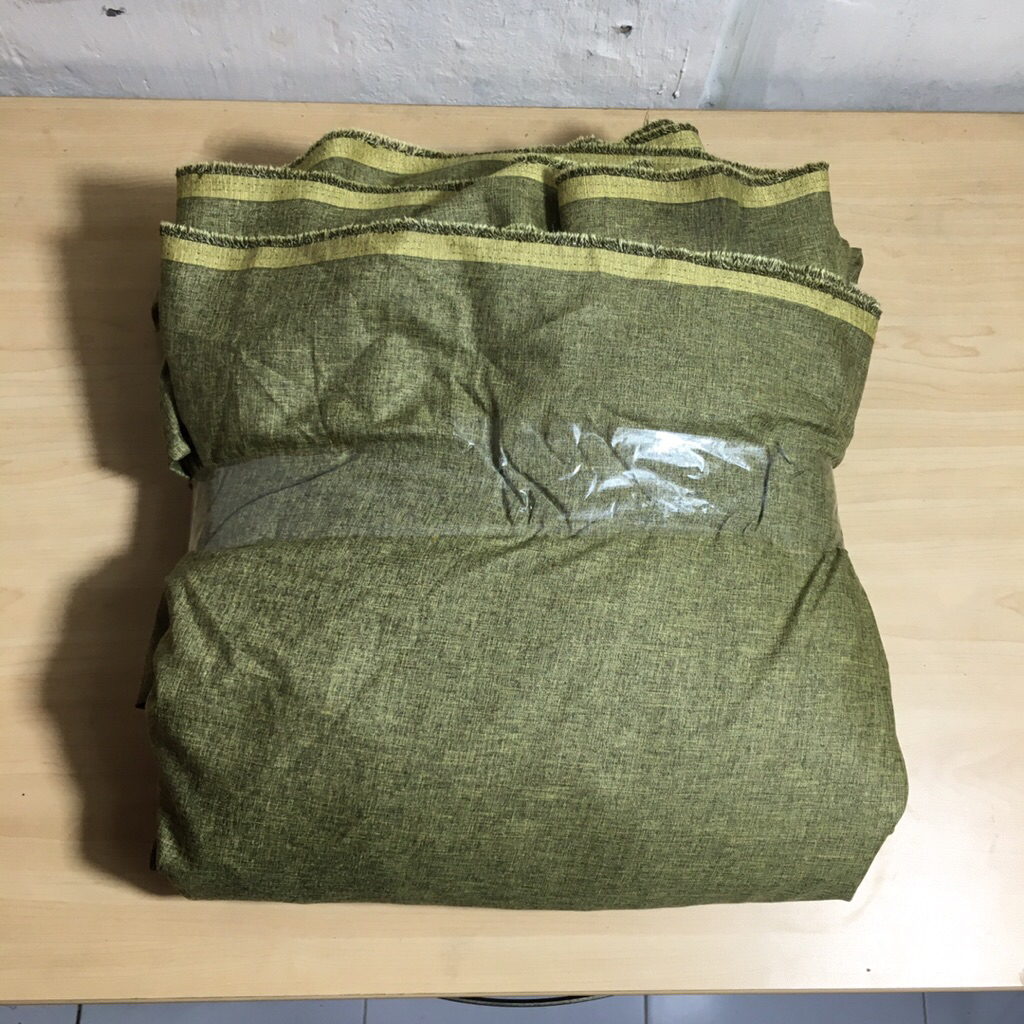 Bahan Kain Katun Lembut Premium Madinah Fodu Warna Olive Green / 16 Meter