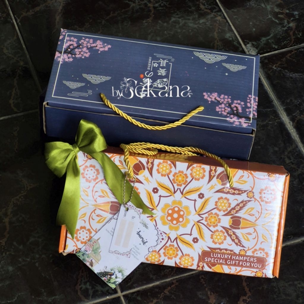 Hamper Mangkok Keramik Elegan-Set 2Pcs|Hampers Keramik|Mangkok Keramik|Souvenir Cocok Untuk Berbagai