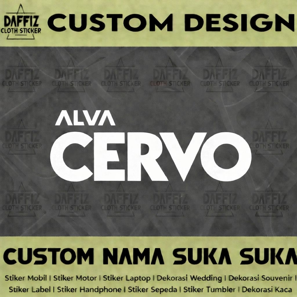 STIKER CUTTING ALVA CERVO