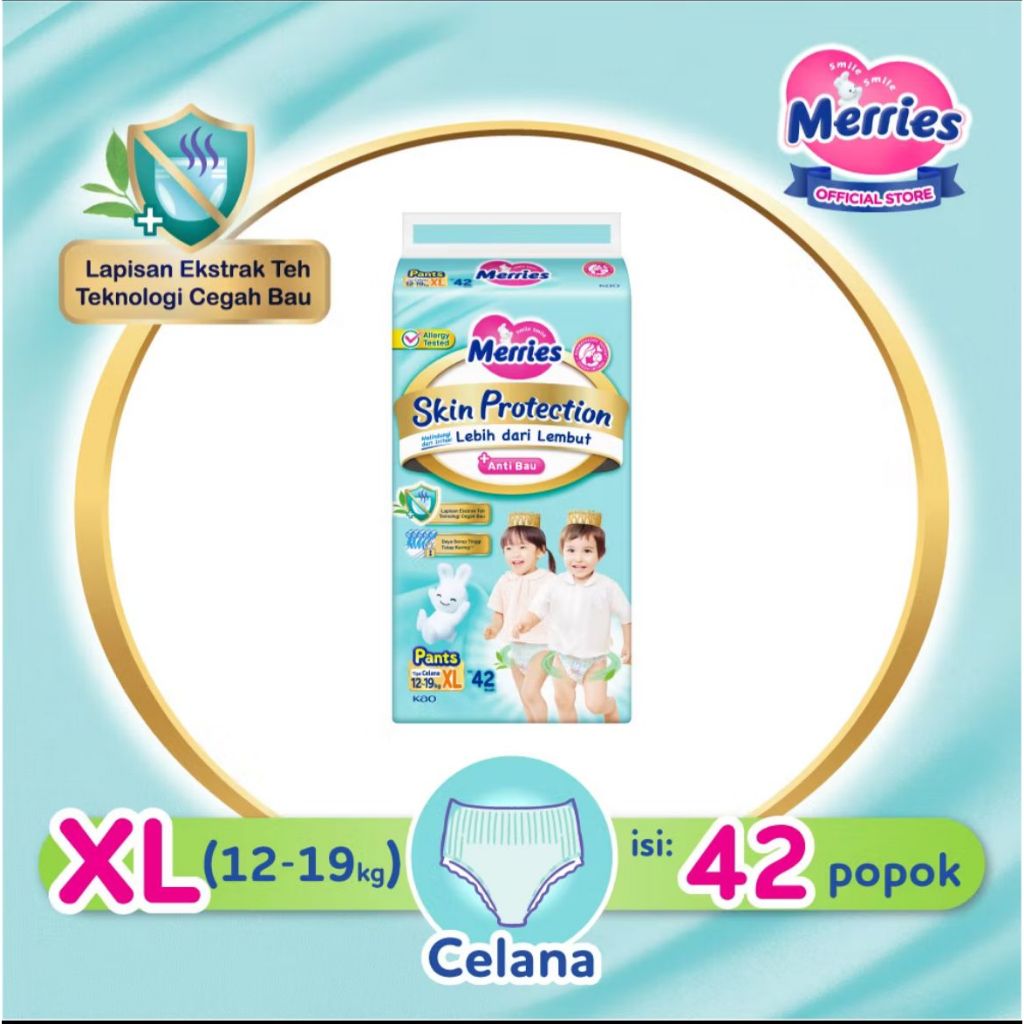 Merries Skin Protection Pants XL42 - POPOK BAYI MERRIES SKIN PROTECTION UKURAN XL ISI 42