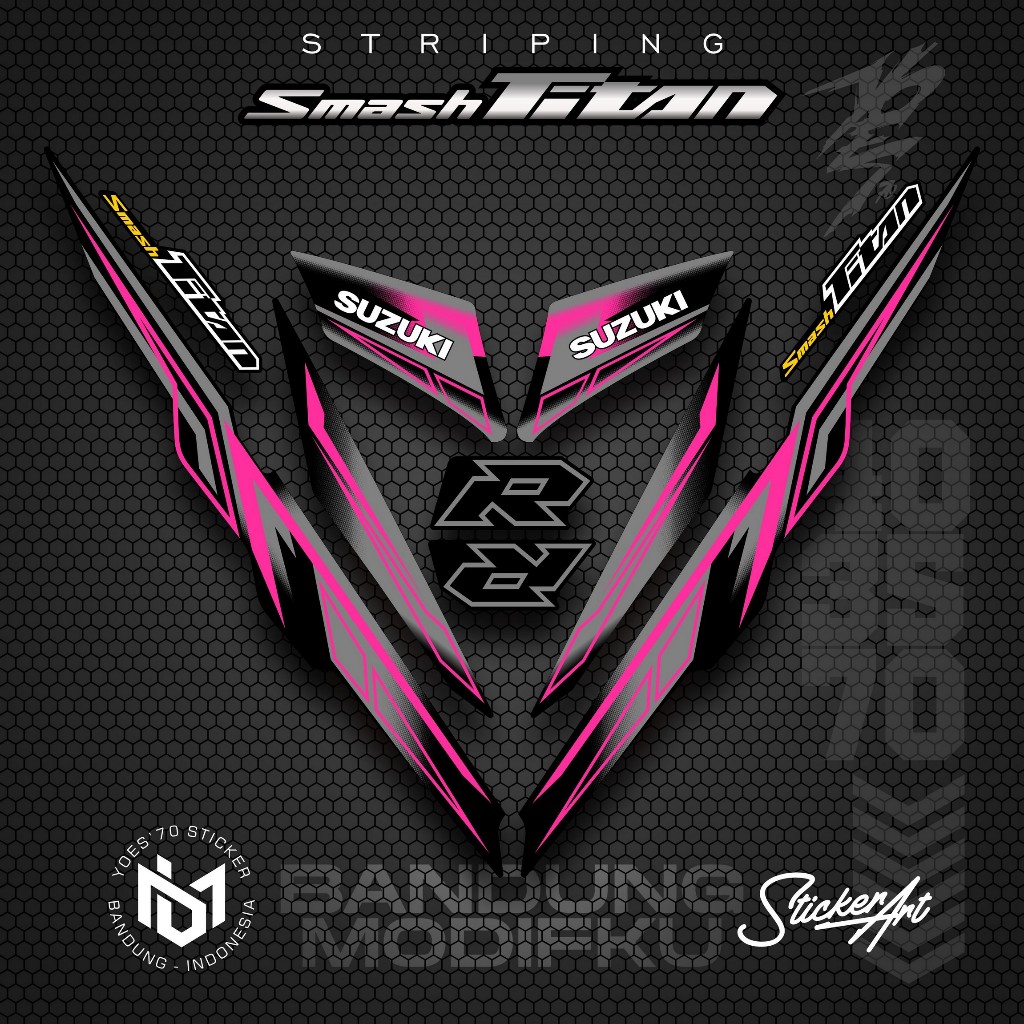 STRIPING VARIASI MOTOR SMASH TITAN/  KRS 22 / SUZUKI SMASH TITAN  2010 /  VARIASI SUZUKI SMASH TITAN