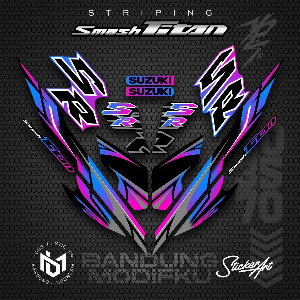 STRIPING VARIASI MOTOR SMASH TITAN/  KRS  30 / SUZUKI SMASH TITAN  2010 /  VARIASI SUZUKI SMASH TITA