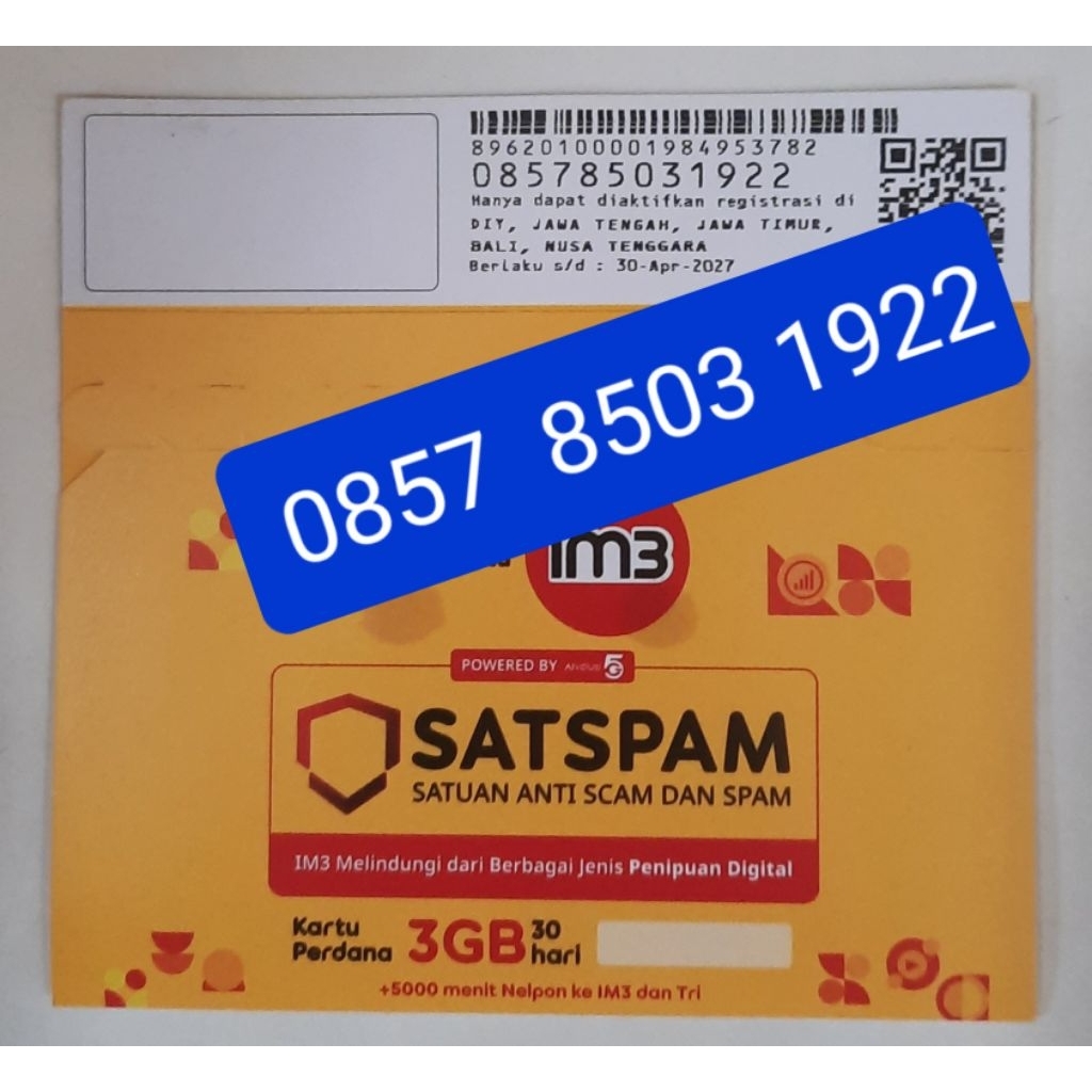 Nomer indosat cantik