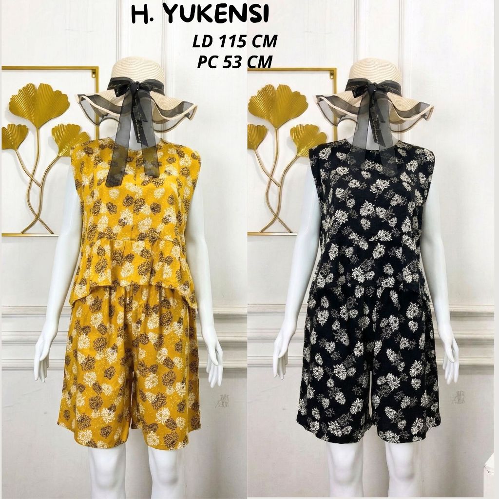 HOTPAN YUKENSI CROP BAHAN RAYON PREMIUM AKSEN RESLETING DEPAN
