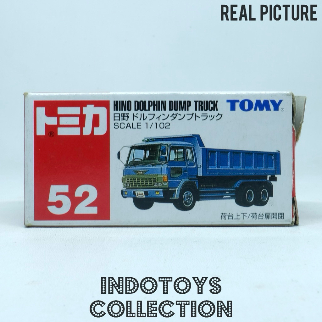 Tomica Tomy Biru 52 ~ Hino Dolphin Dump Truck