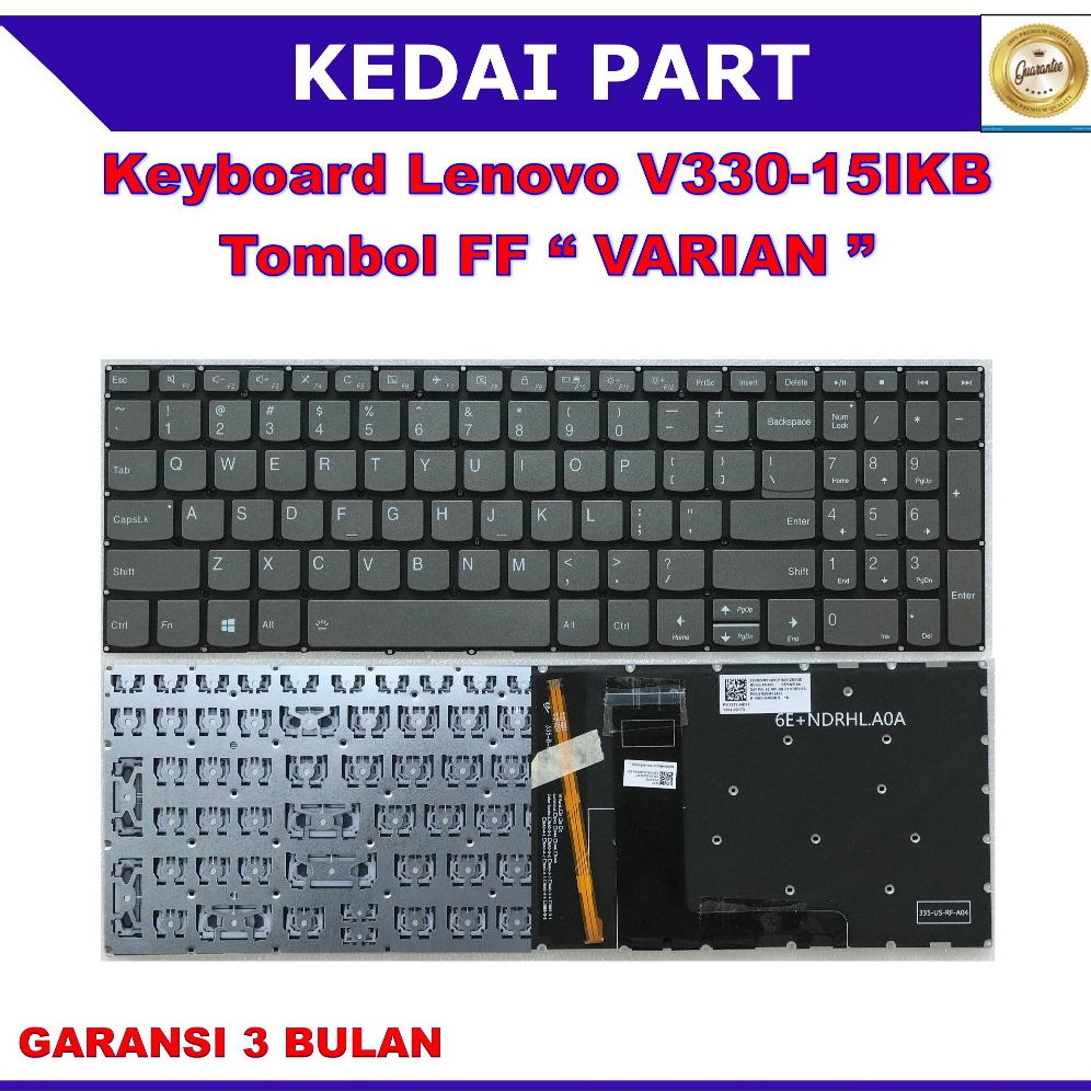 Keyboard Lenovo Ideapad V330-15IKB 330-15ikb S340 15 S340-15api S340-15iil S340-15iwl Tombol FF Next